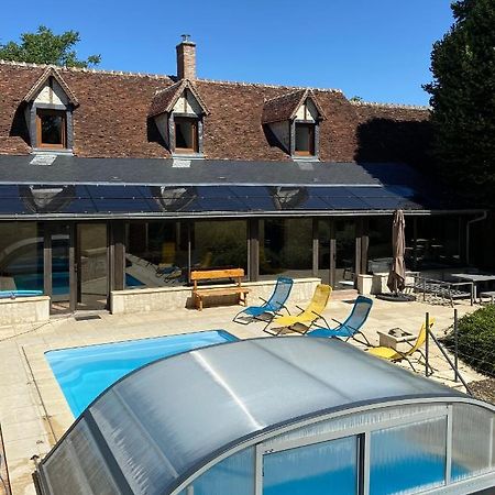 La Charmeraie : Gite De Charme, Piscine Et Spa Thesee Exterior photo