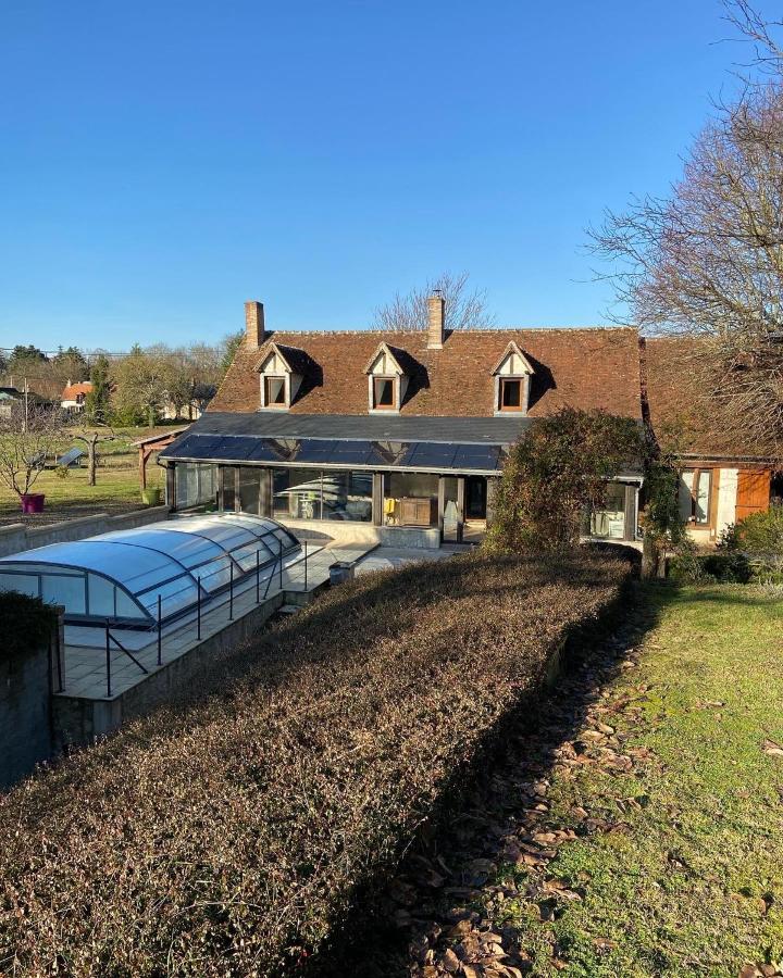 La Charmeraie : Gite De Charme, Piscine Et Spa Thesee Exterior photo